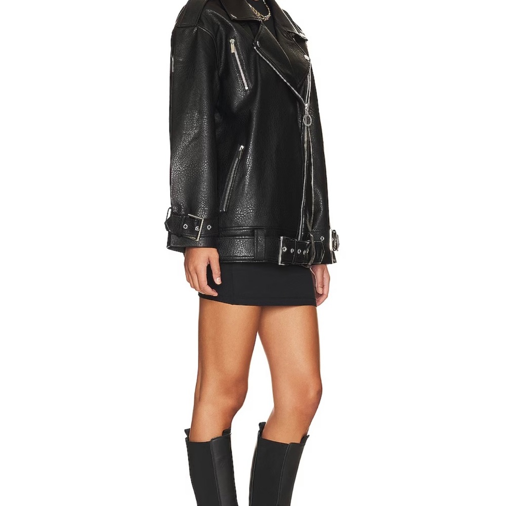 Oversized Moto Jacket - Picture 4 of 5